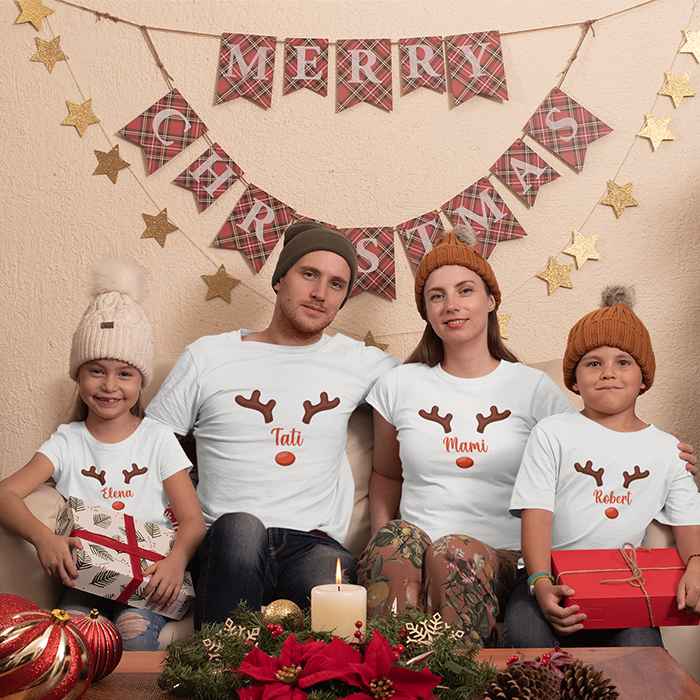 Tricouri personalizate de Crăciun pentru toată familia