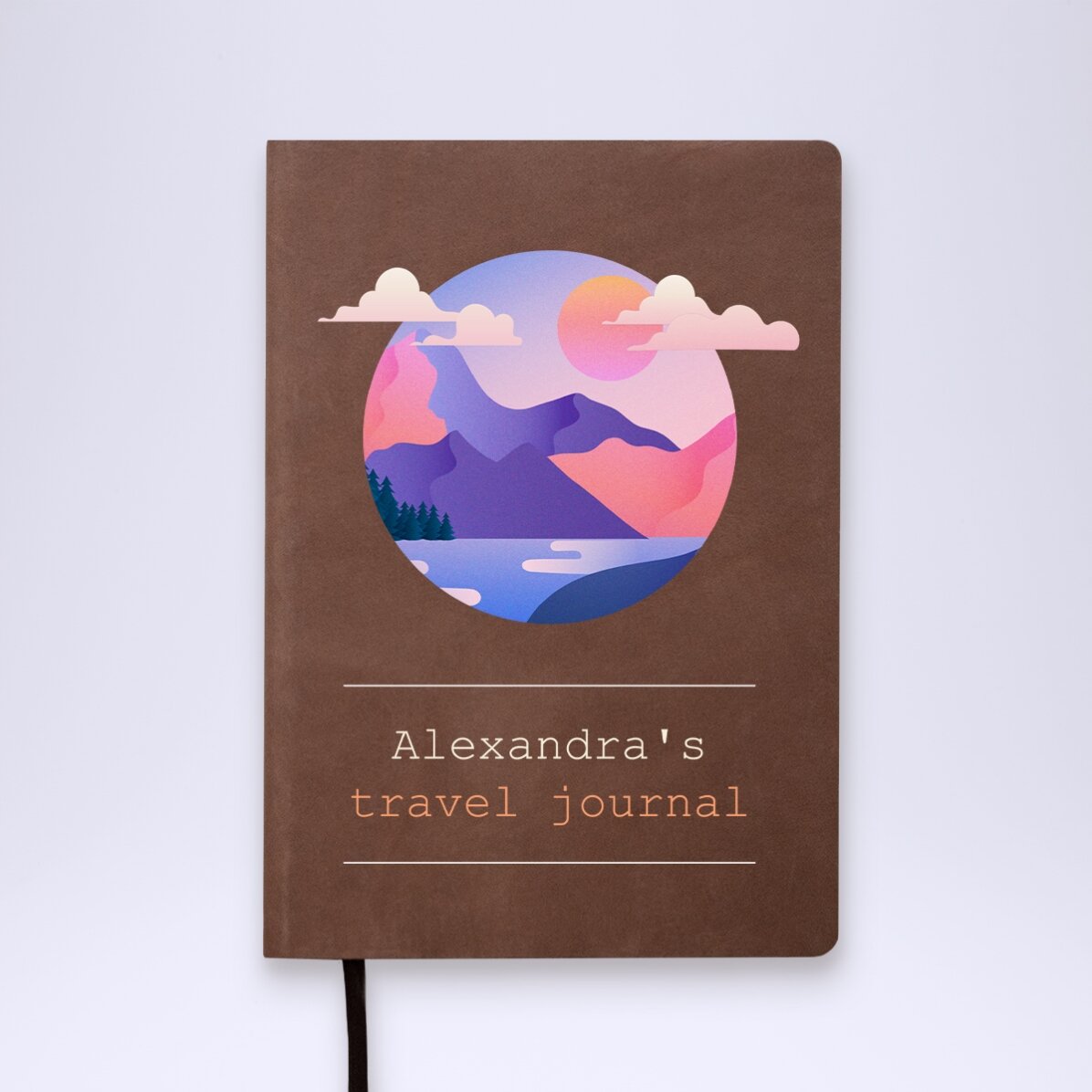 Agendă din piele personalizată color - Journal