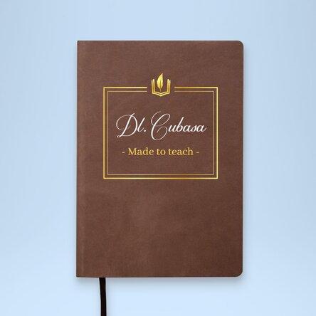 Agendă din piele personalizată color - Made to teach 