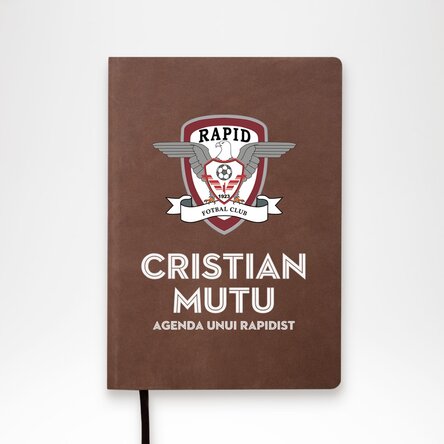 Agendă FC Rapid 1923 personalizată cu nume - Agenda unui rapidist