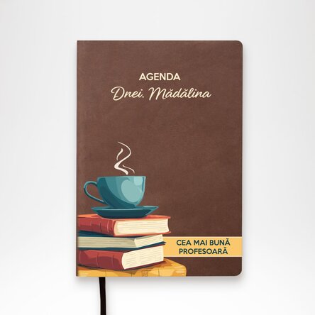 Agendă personalizată color cu text pentru profesori