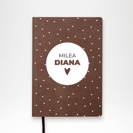 Agendă personalizată cu nume - Heart 