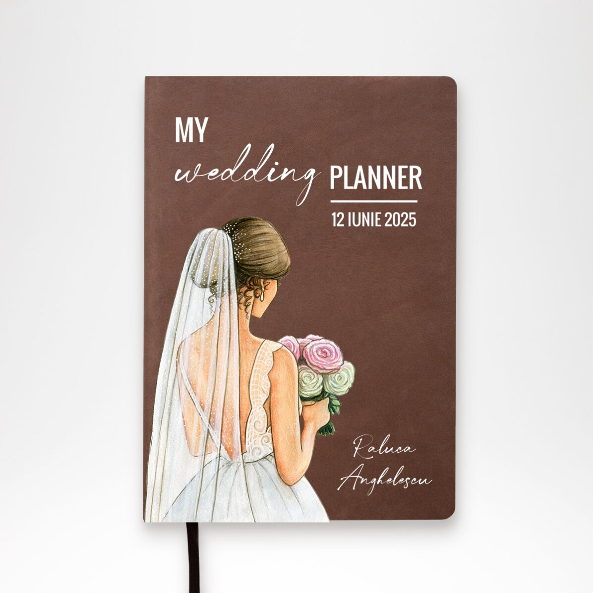 Agendă personalizată cu text -My wedding planner