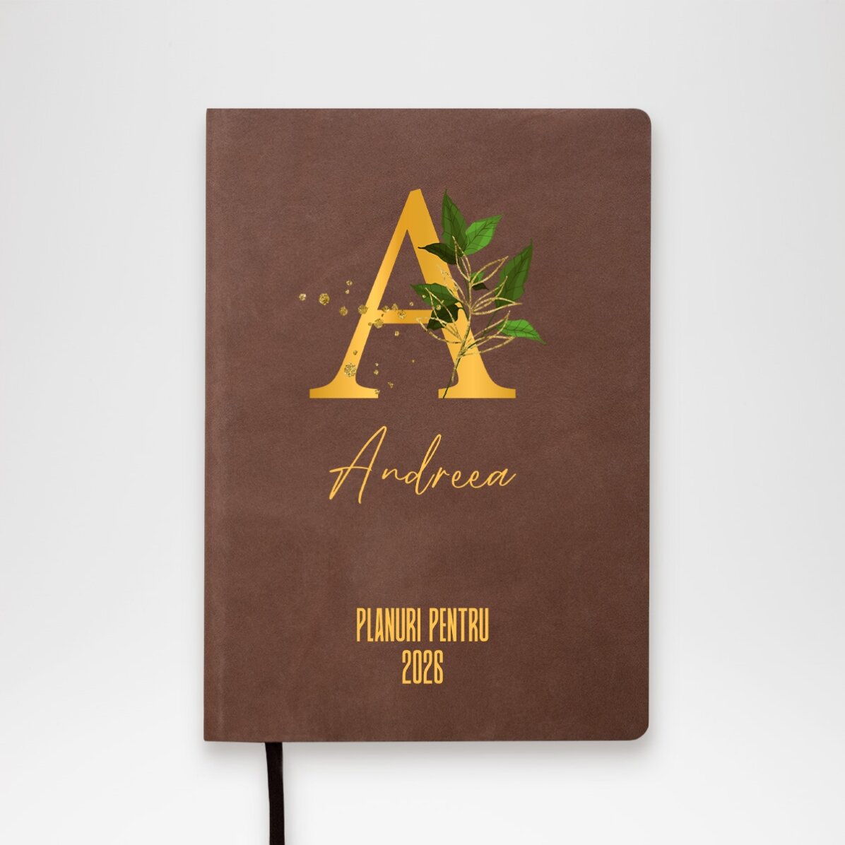 Agendă personalizată cu text - Planuri pentru noul an