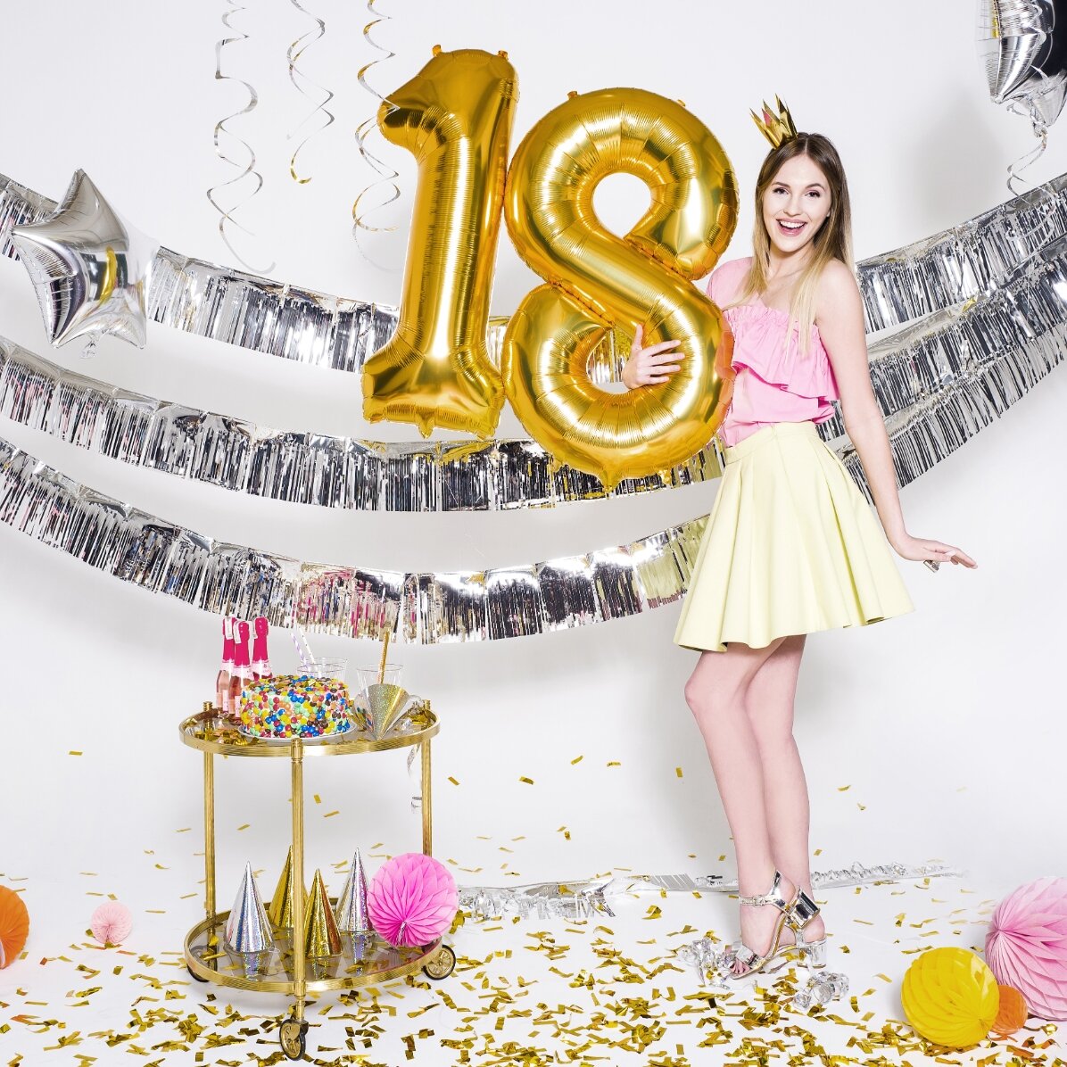 Baloane - Cifre aurii 86cm