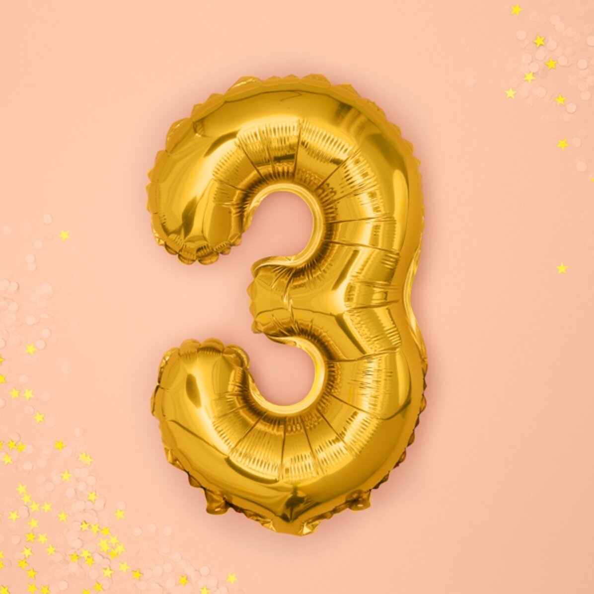 Baloane - Cifre aurii 35cm