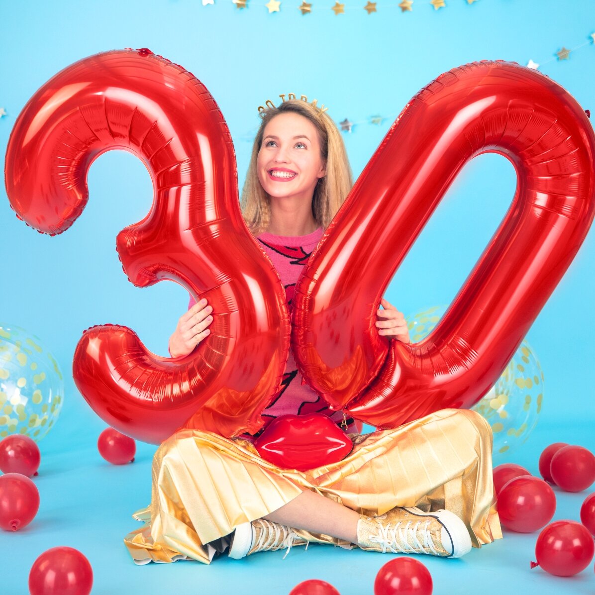 Baloane - Cifre roșii 86cm