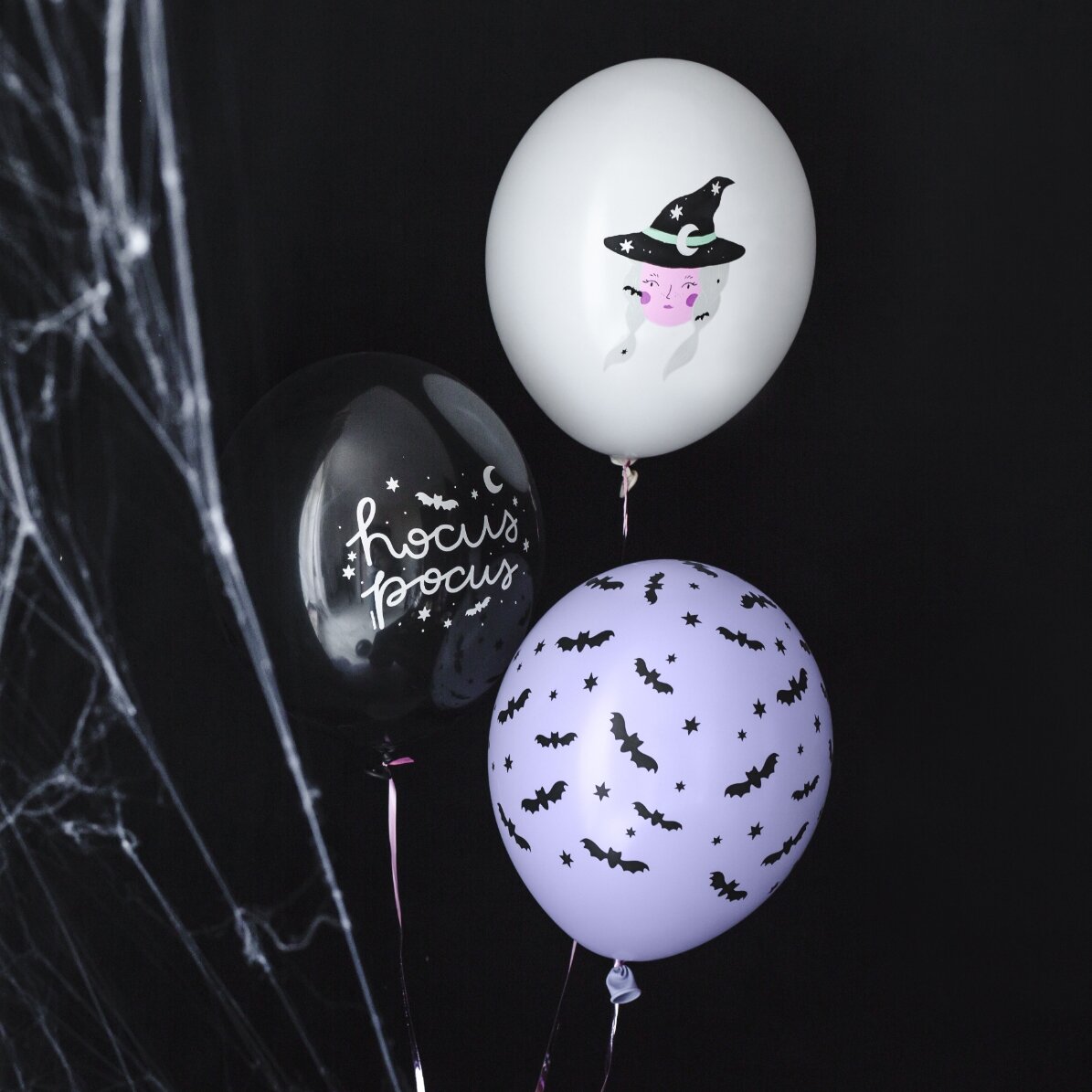 Set 6 baloane de Halloween - Vrăjitoare
