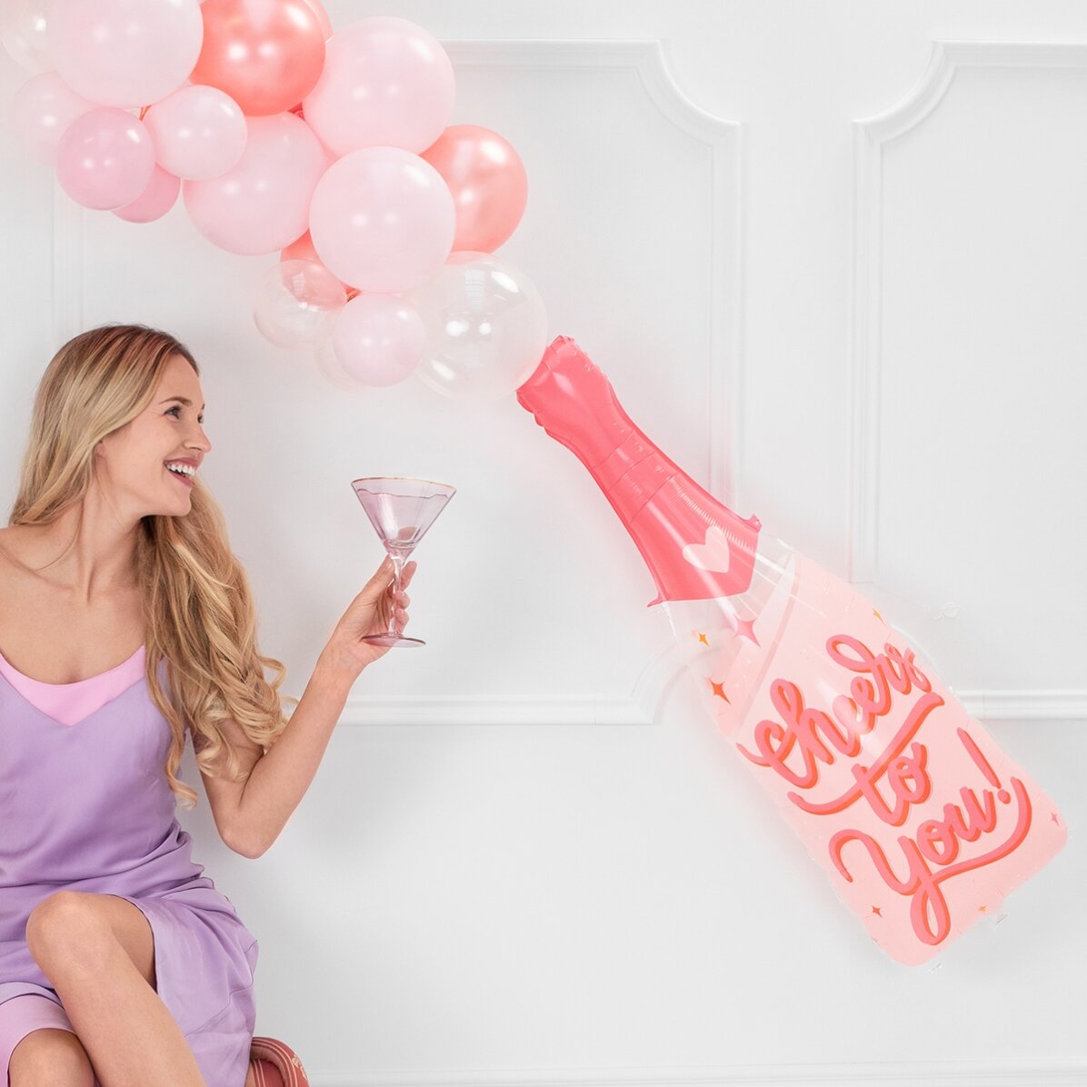 Balon -  Pink bottle