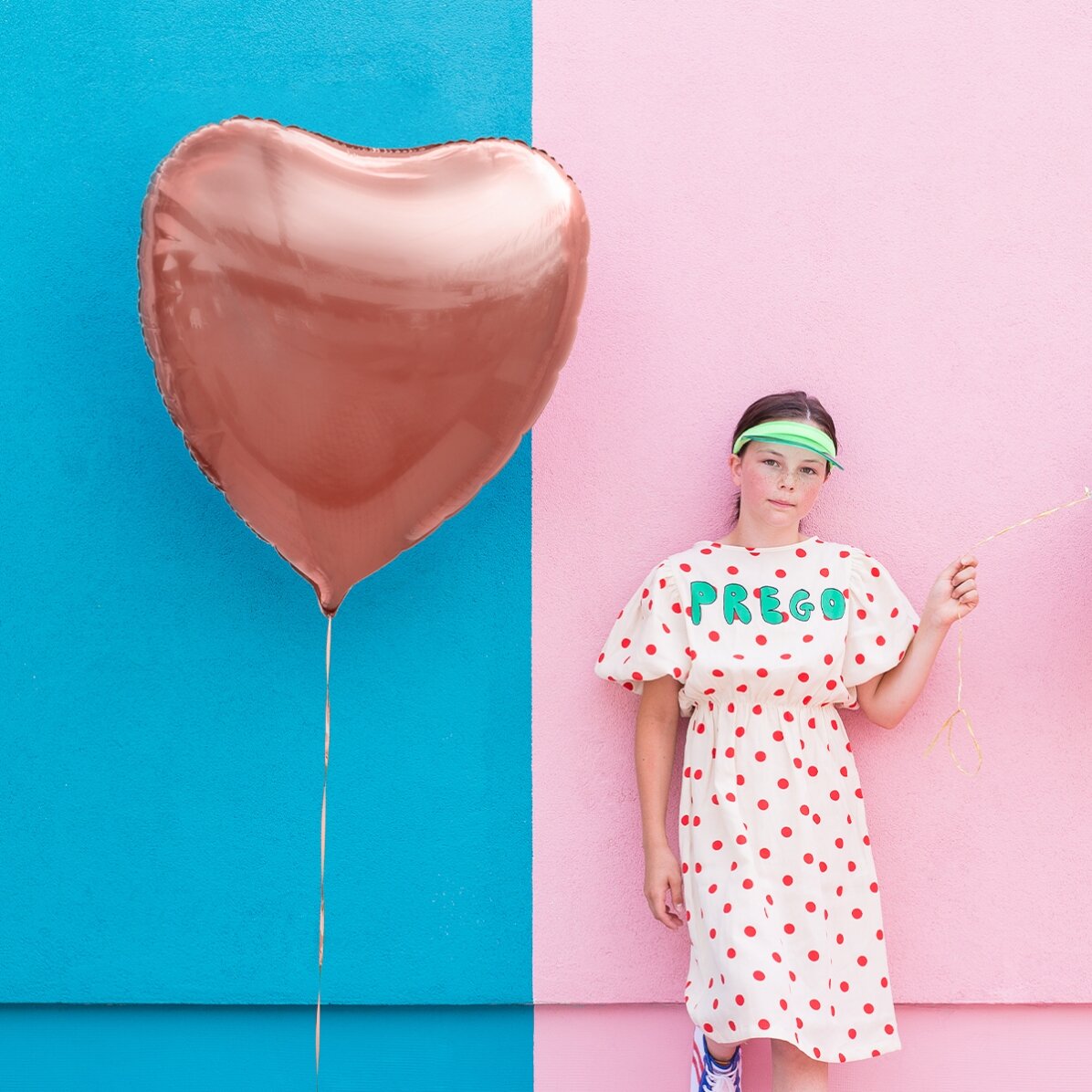 Balon - Inimă rose gold 68cm