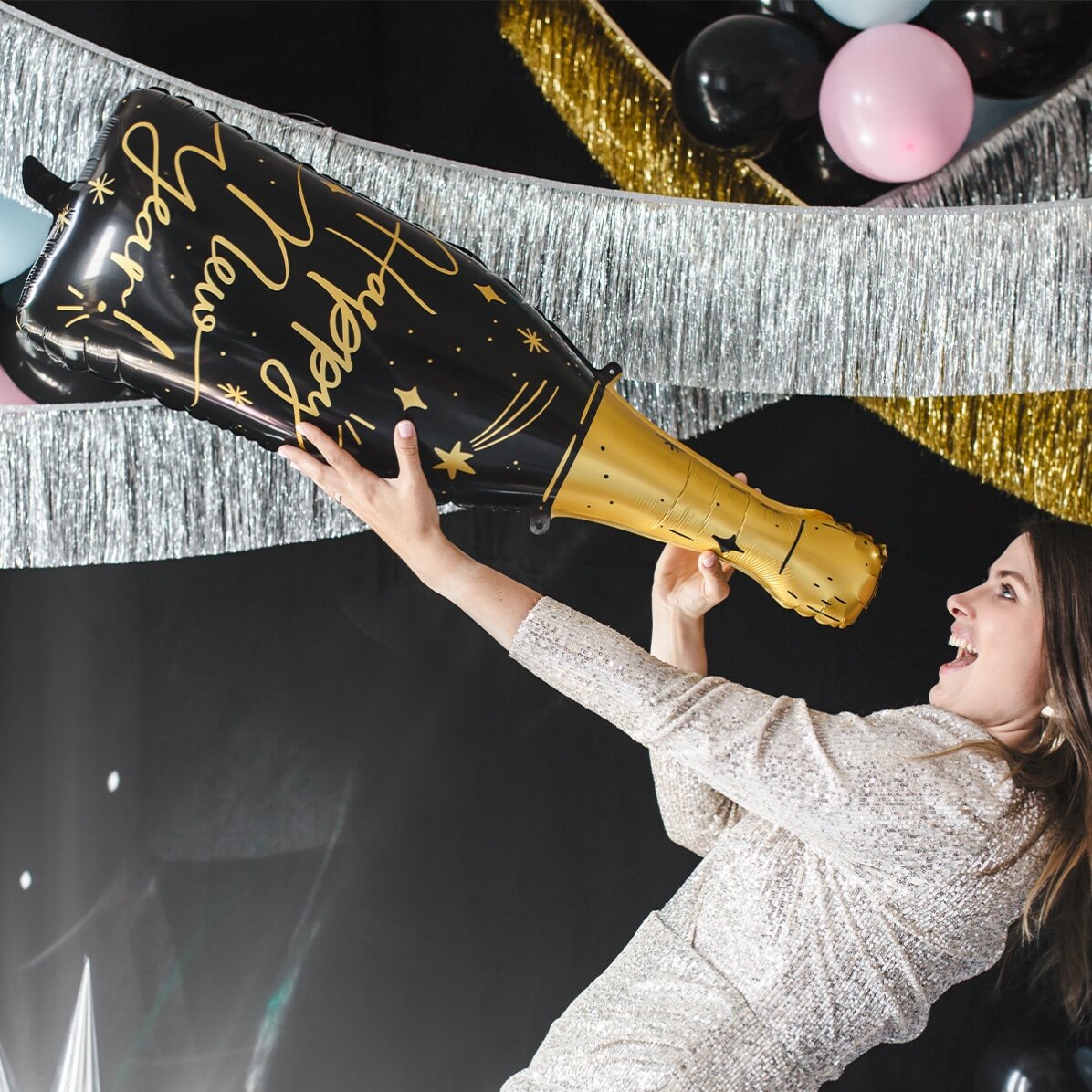 Balon - Sticlă de șampanie