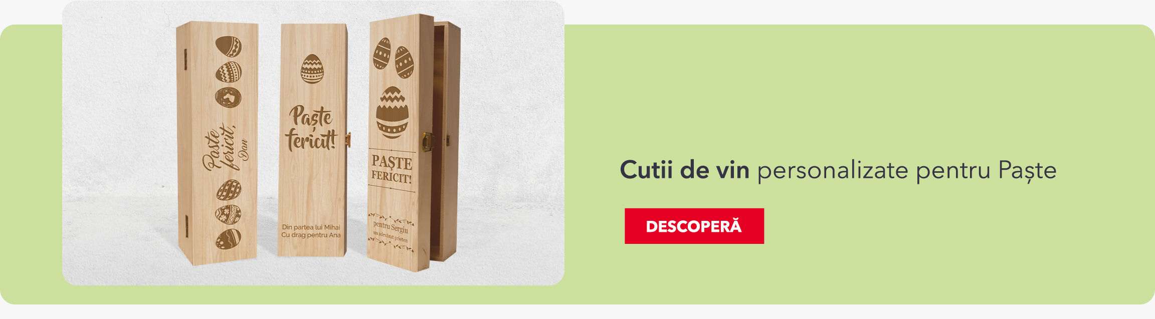 Mini ciocolată personalizată de Paște