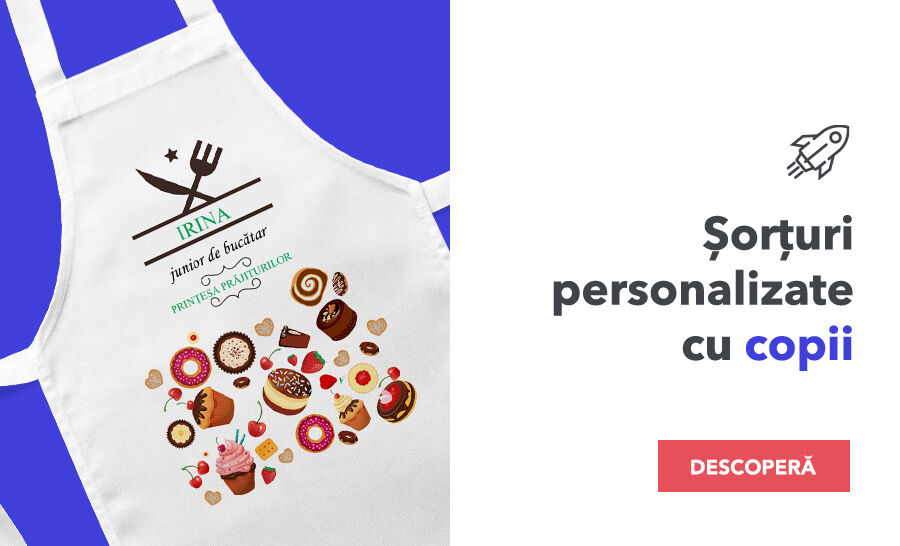 Șorțuri personalizate pentru copii