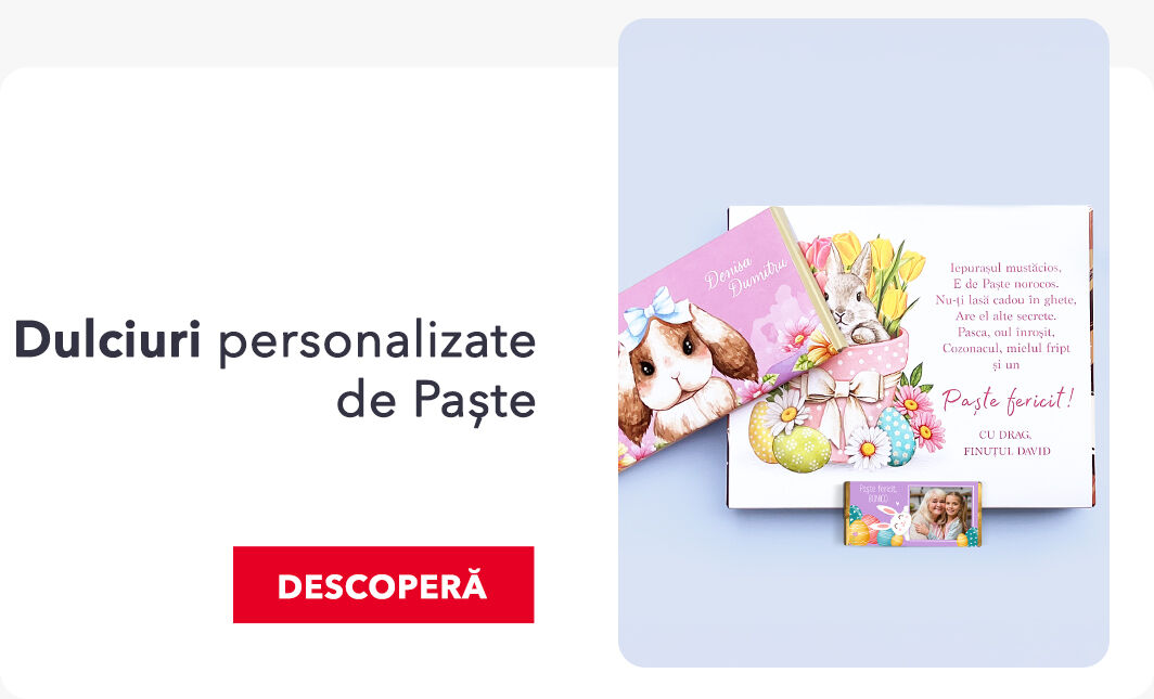 Mini ciocolată personalizată de Paște