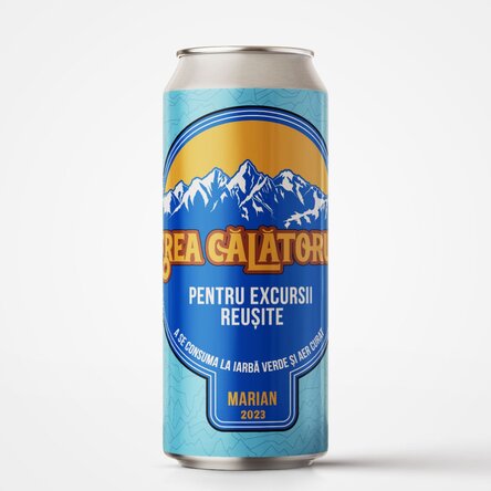 Bere la doză personalizată cu text - Berea călătorului