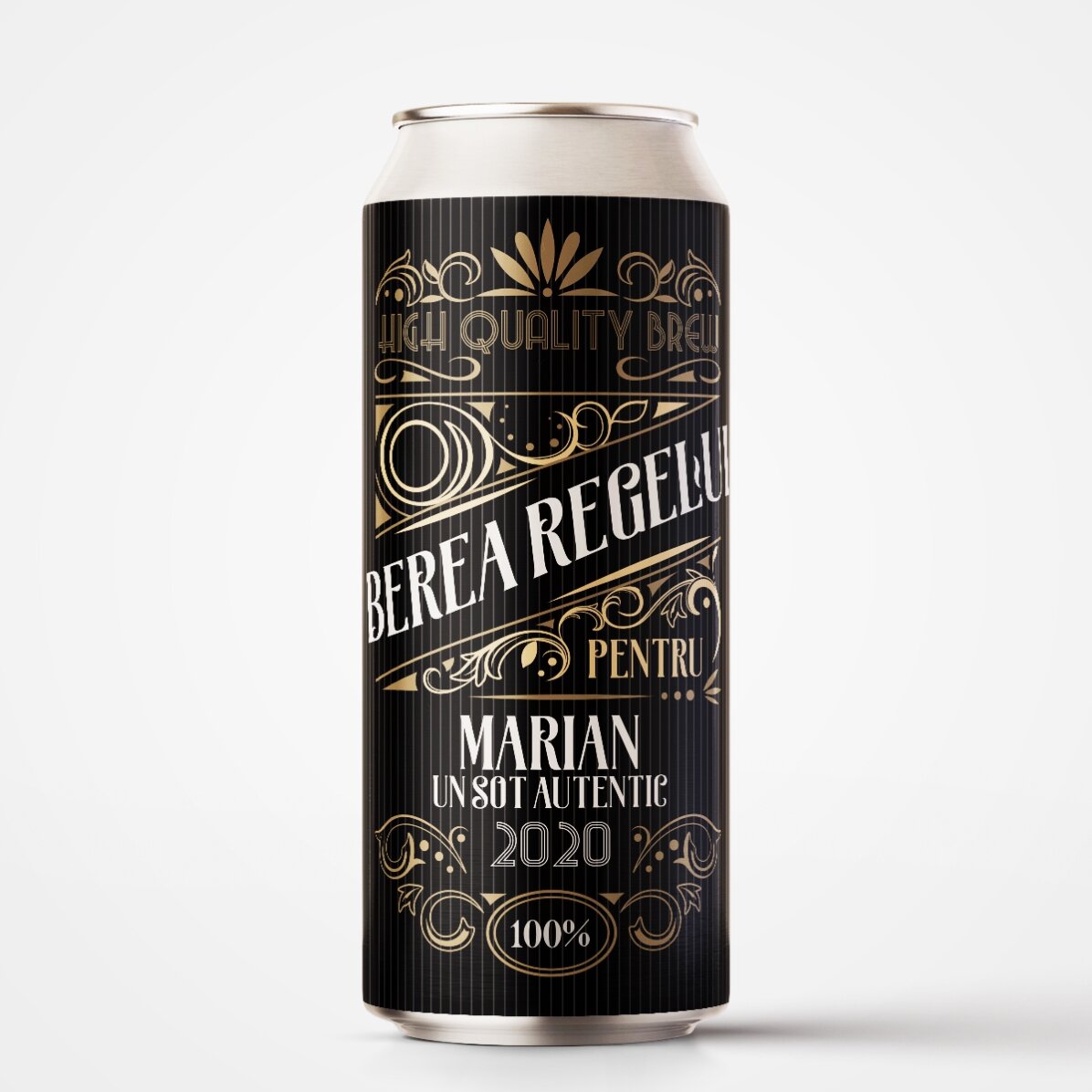 Bere la doză personalizată cu text - Berea Regelui