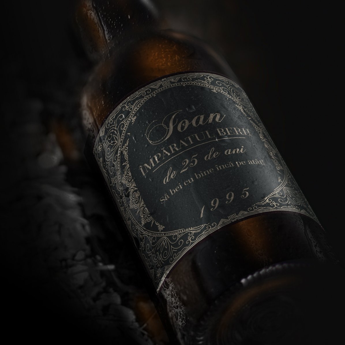 Bere personalizată cu text - Împăratul berii