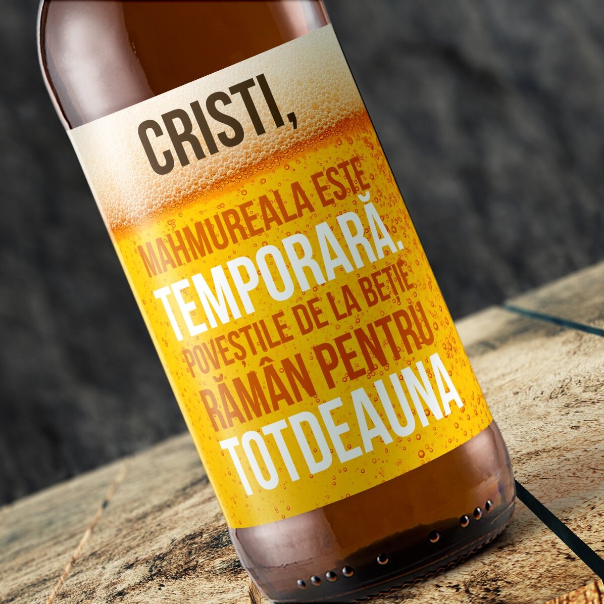 Bere personalizată cu text - Poveștile