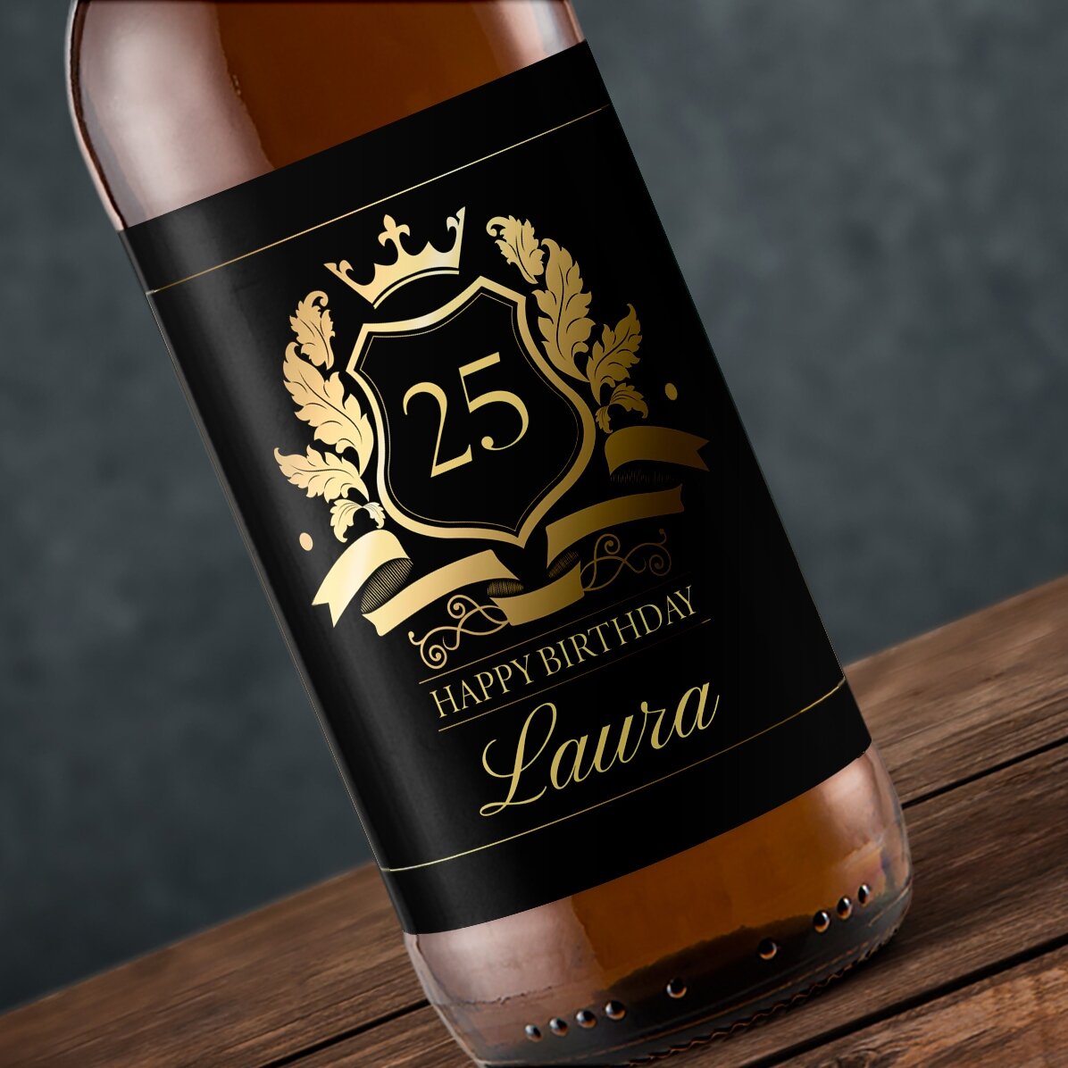 Bere personalizată cu text - Royalty
