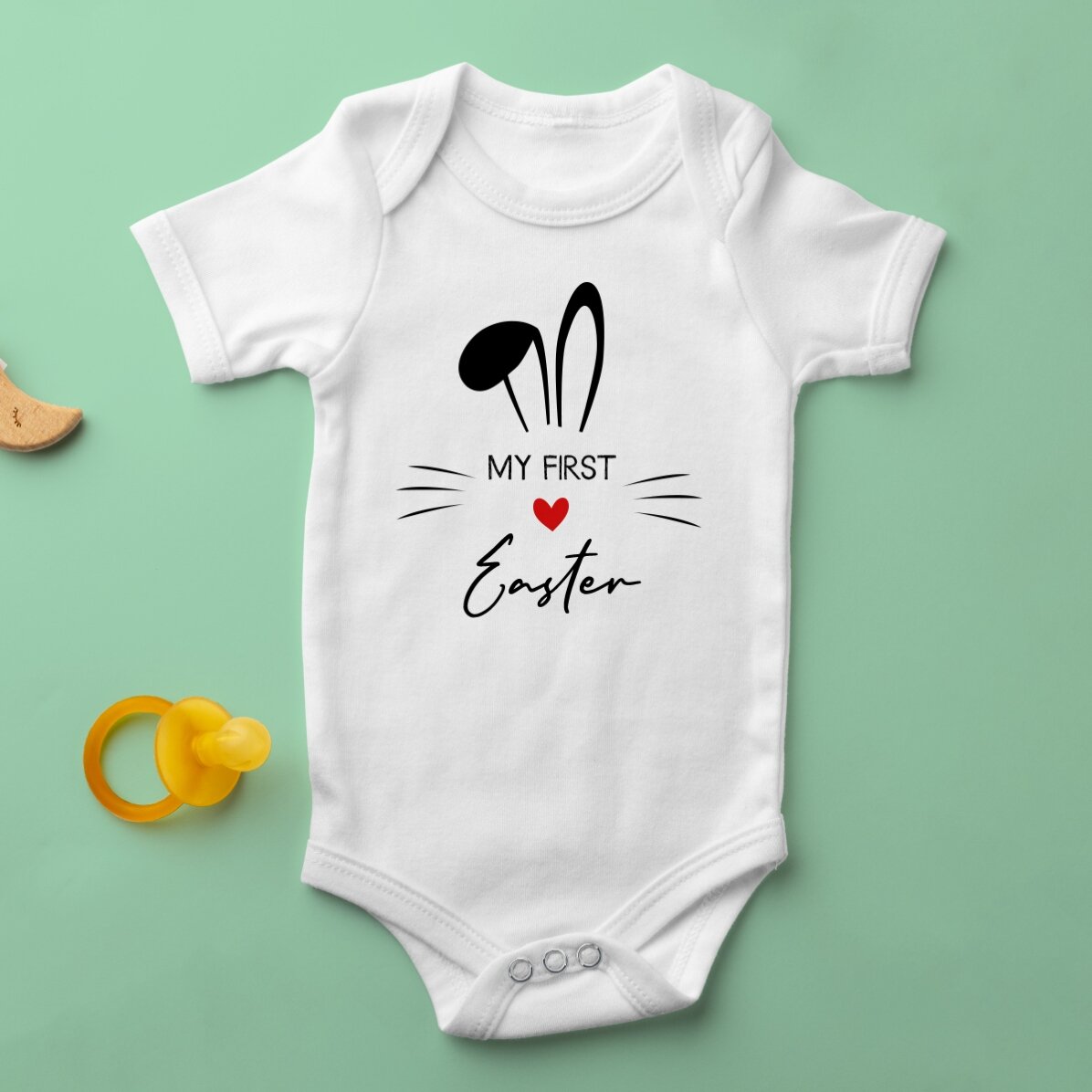 Body pentru copii personalizat cu mesaj - First Easter