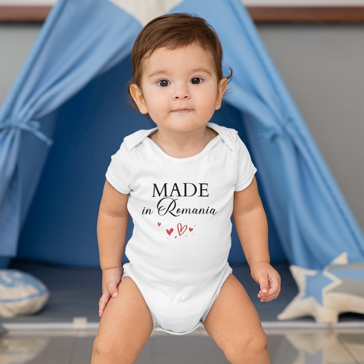 Body pentru copii personalizat cu mesaj - Made with love