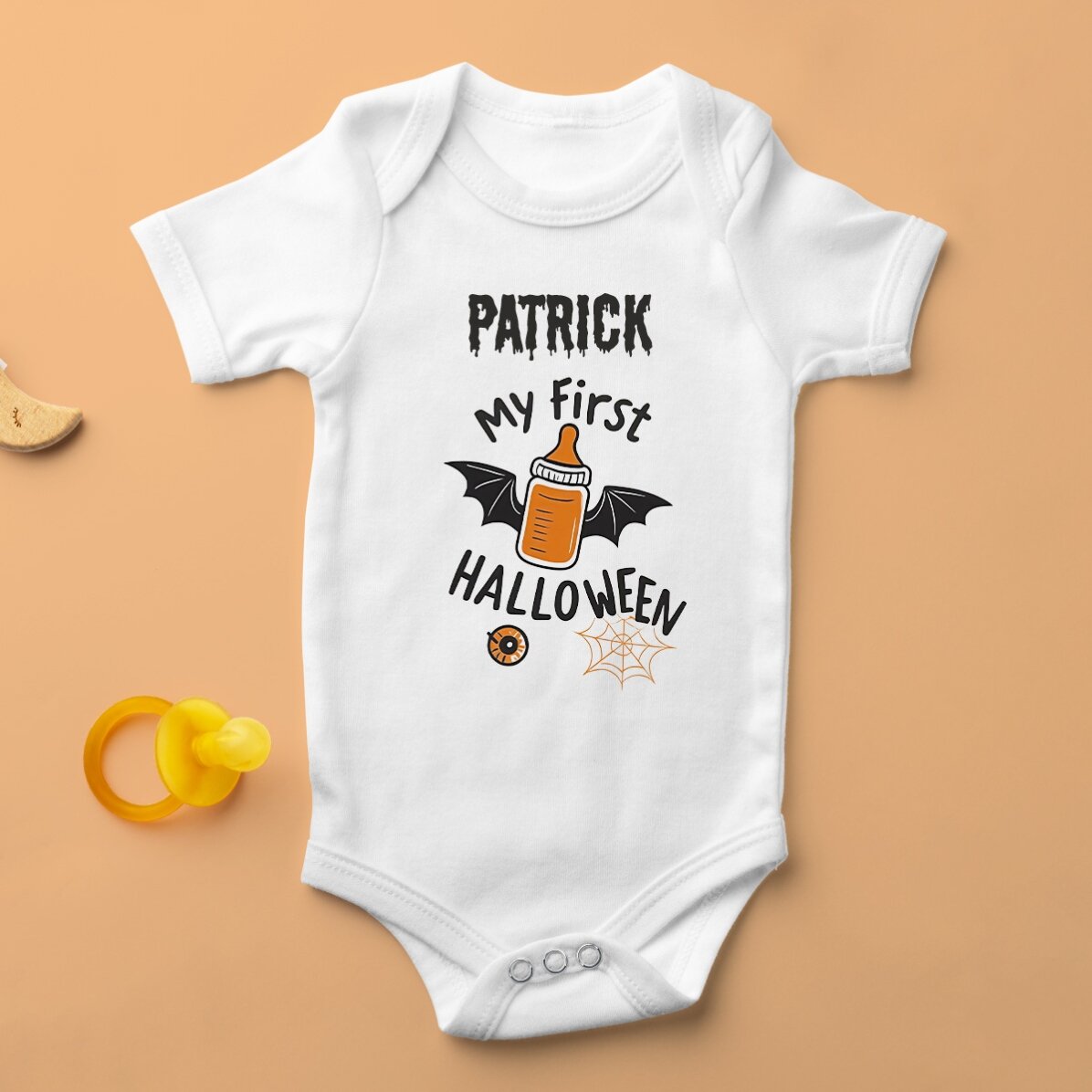 Body pentru copii personalizat cu nume - My first Halloween