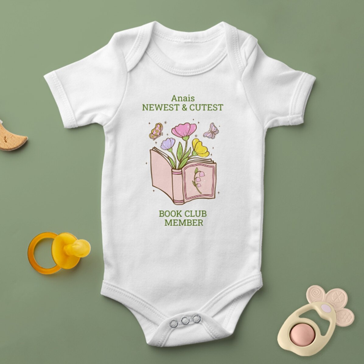 Body pentru copii personalizat cu text - Books