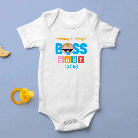 Персонализирано бебешко боди с надпис – Cool baby