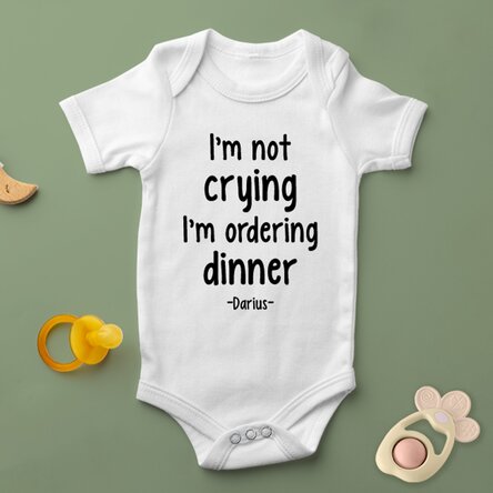 Body pentru copii personalizat cu text - Dinner