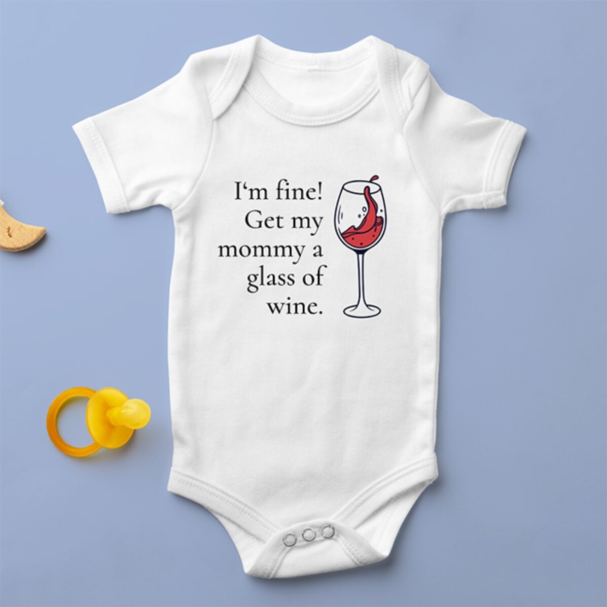 Body pentru copii personalizat cu text - Wine