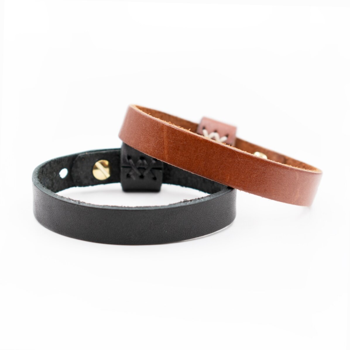 Brățară din piele personalizată cu inițiale și zodia Rac