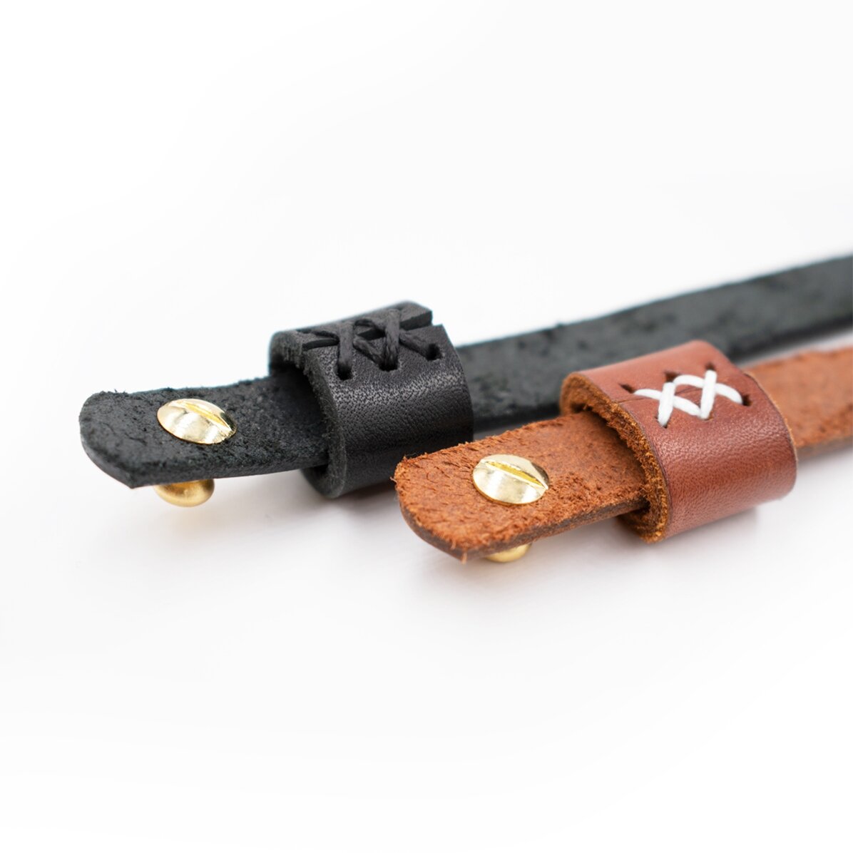 Brățară din piele personalizată cu mesaj - With love