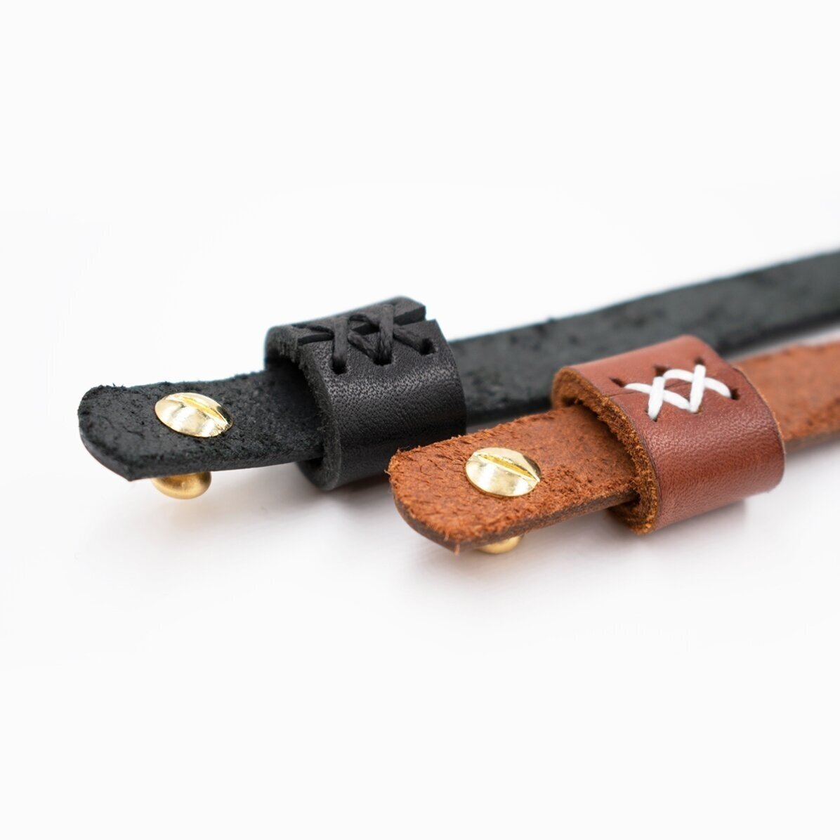 Brățară din piele personalizată cu mesajul "Te iubesc" în codul morse