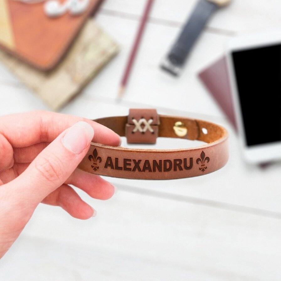 Brățări din piele personalizate pentru el
