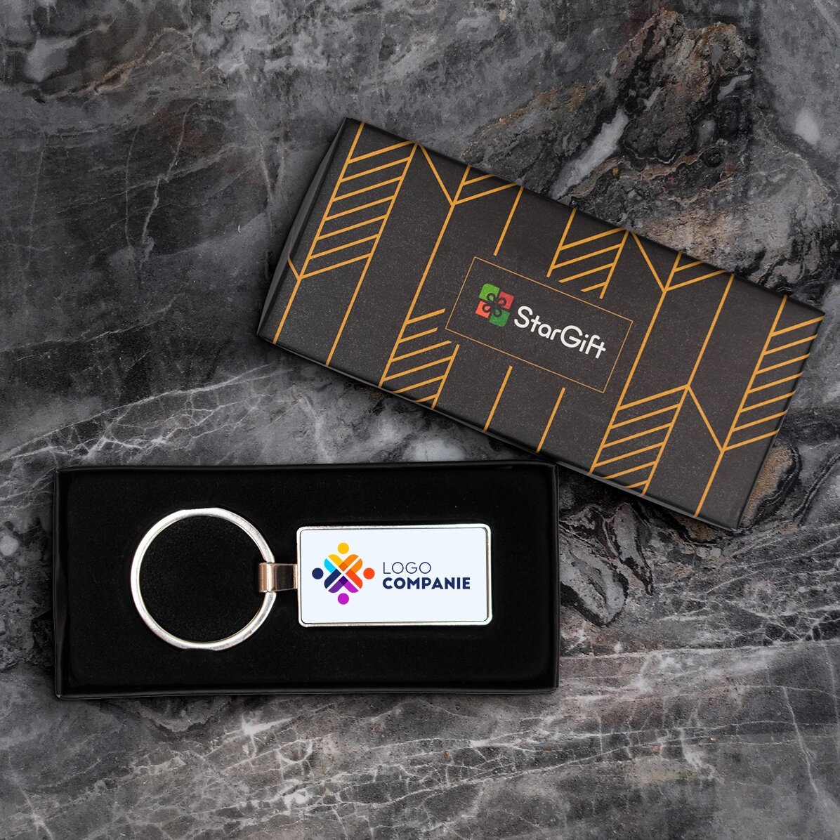 Breloc personalizat cu logo și nume