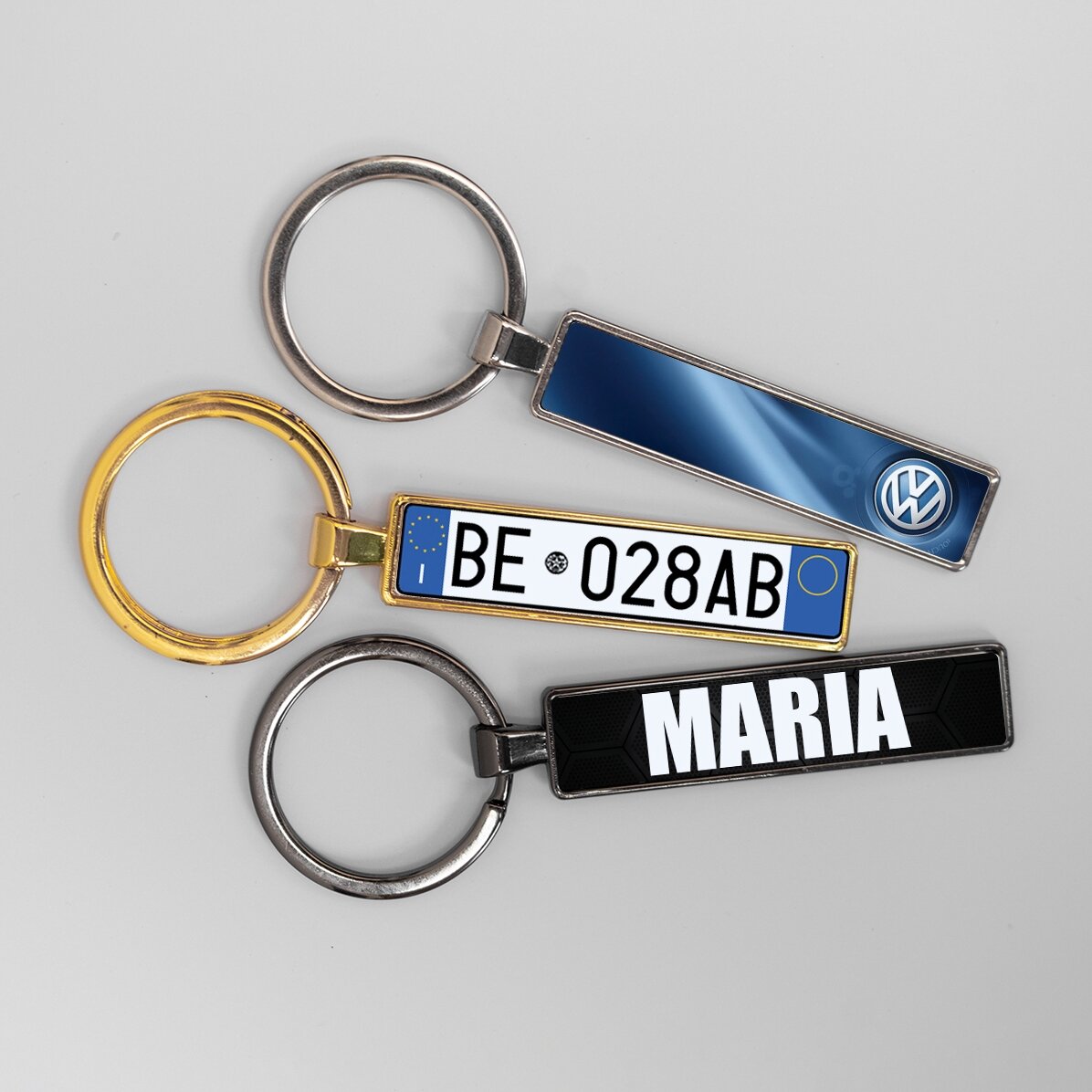 Breloc personalizat cu număr auto Italia