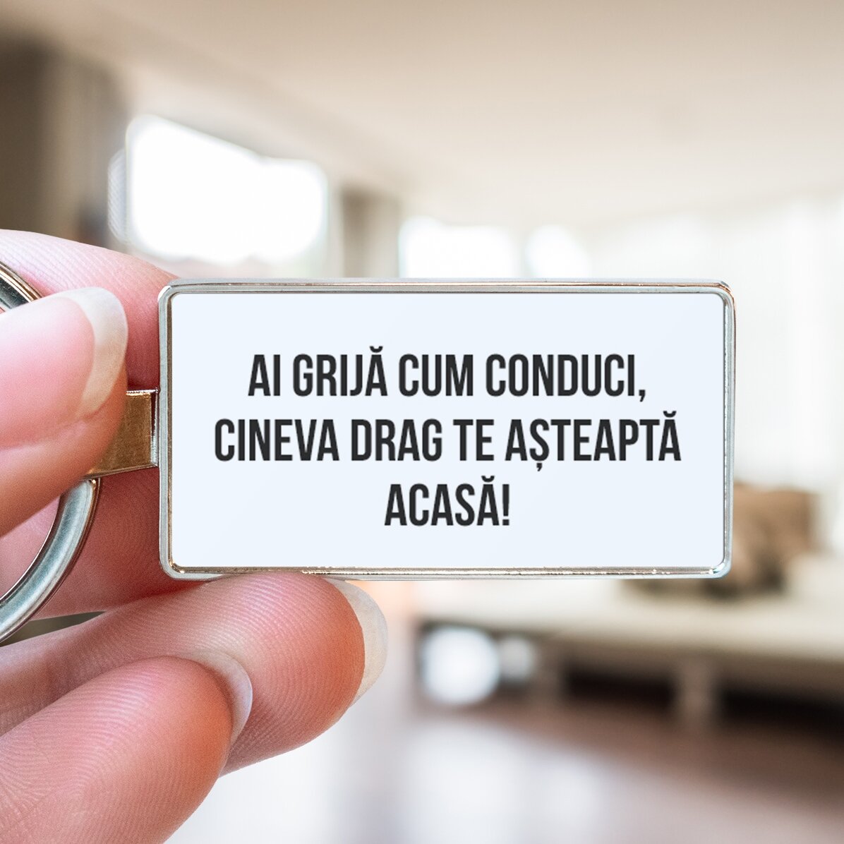 Breloc personalizat cu text și poză - Heart