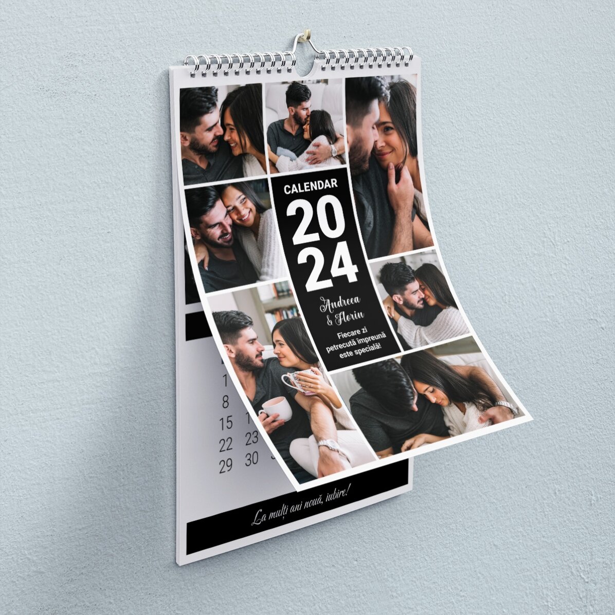 Calendar personalizat cu poze și mesaj - Momente împreună