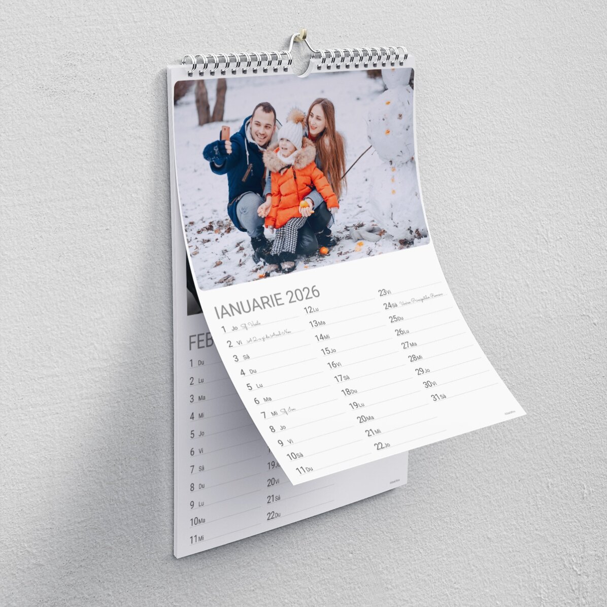 Calendar personalizat - cu pozele tale