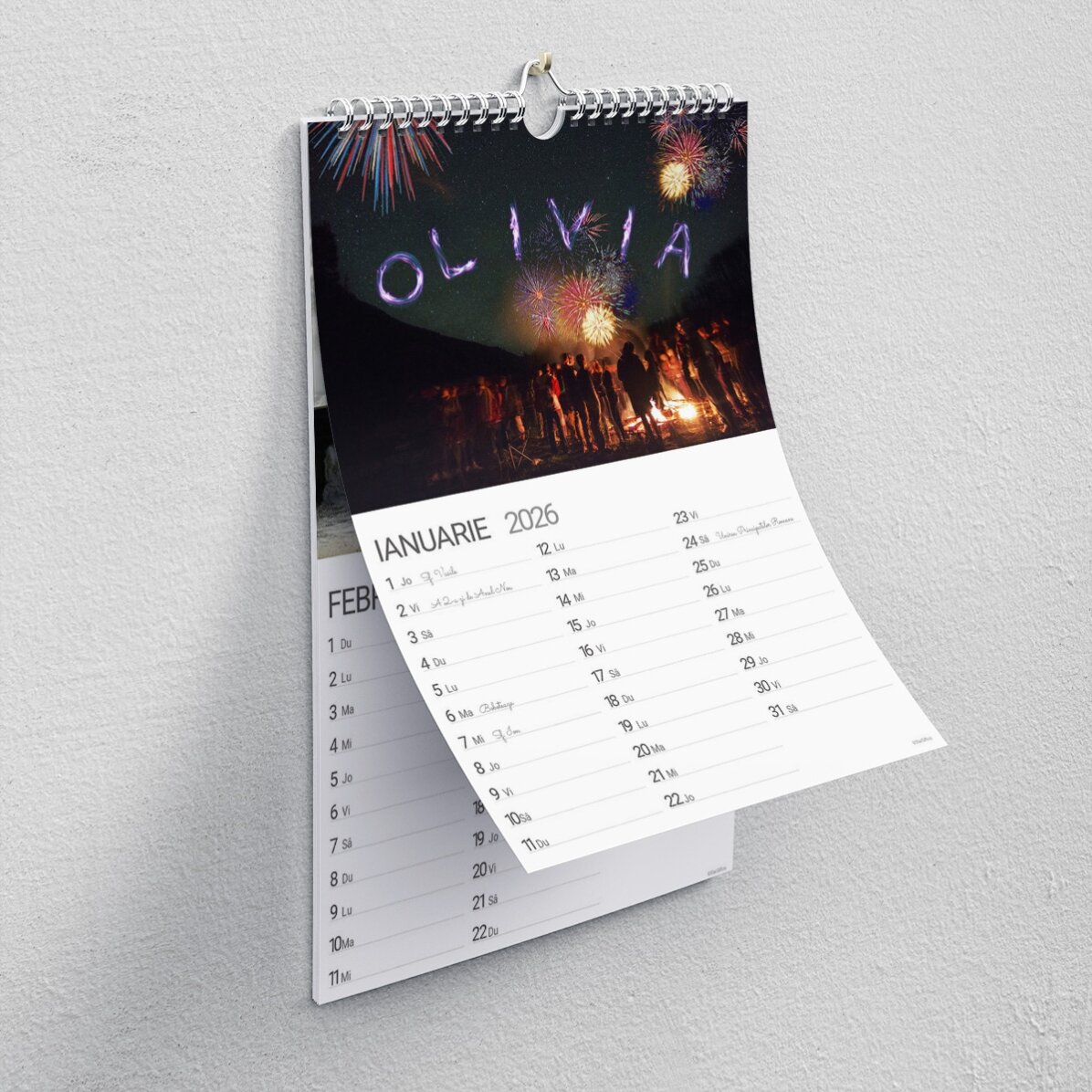 Calendar personalizat - prima ediție