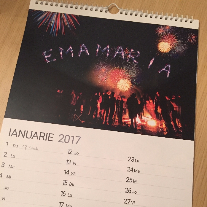 Calendar personalizat - prima ediție