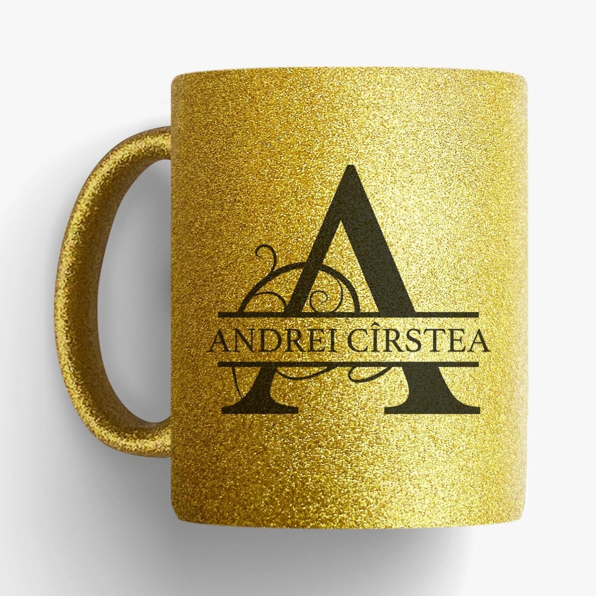 Cană personalizată cu monogramă