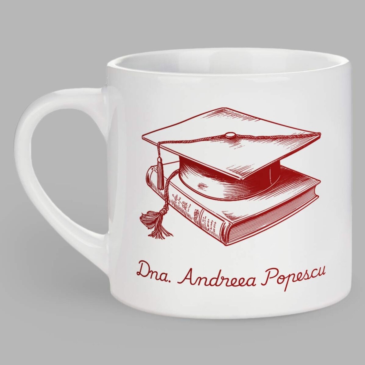 Cană espresso personalizată cu text - Cel mai bun profesor