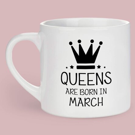 Cană espresso personalizată cu text - Queens