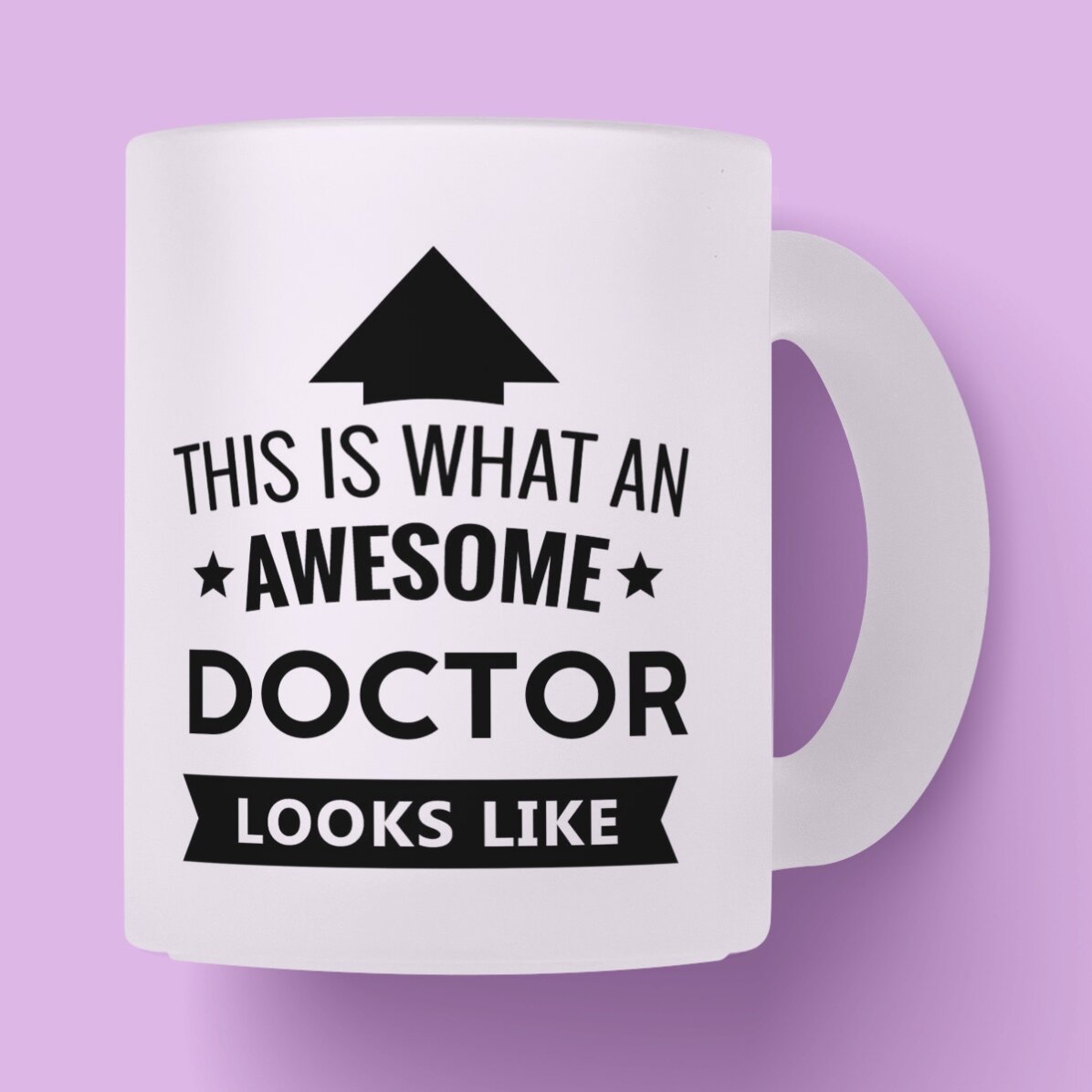 Cană sticlă mată personalizată - Awesome Person 