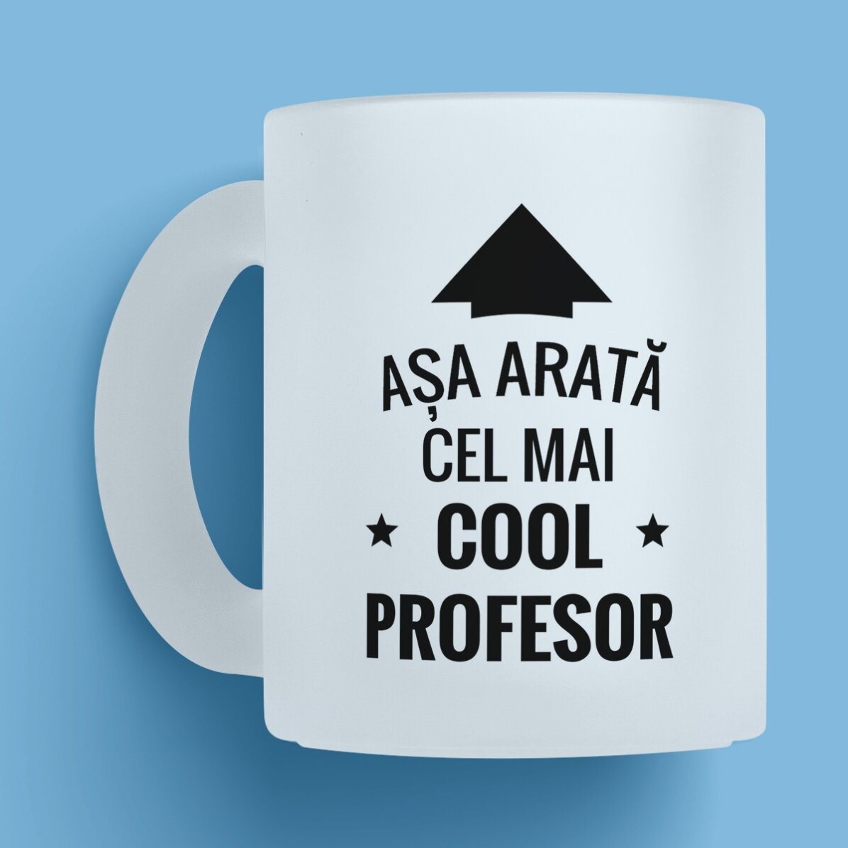 Cană sticlă mată personalizată - Cea mai cool persoană 