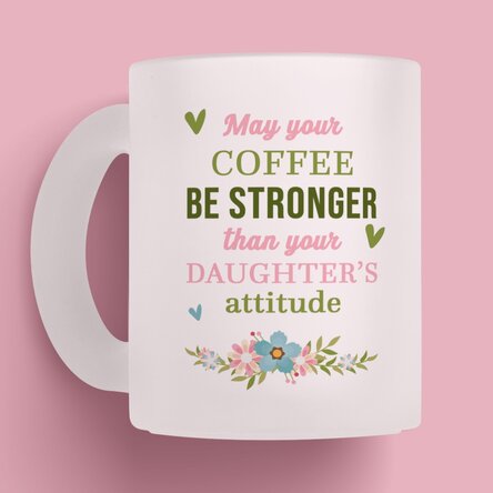 Cană mată personalizată cu mesaj - Coffee