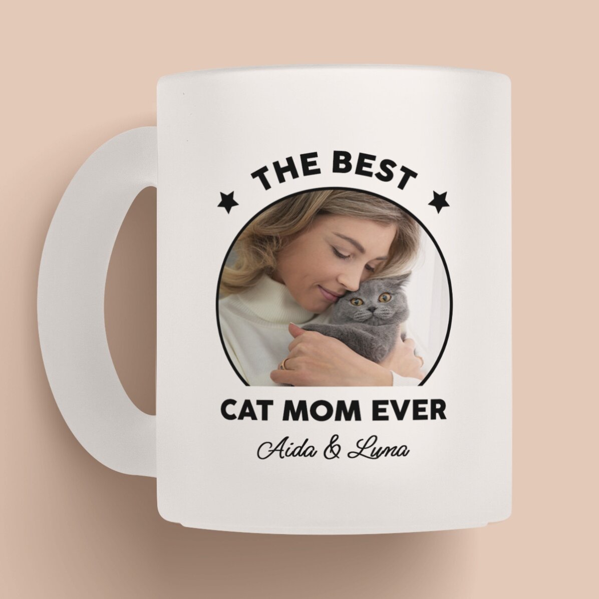 Cană mată personalizată cu poză și mesaj - Best