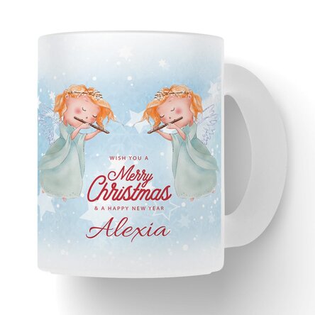 Cană  mată personalizată cu text - Angels