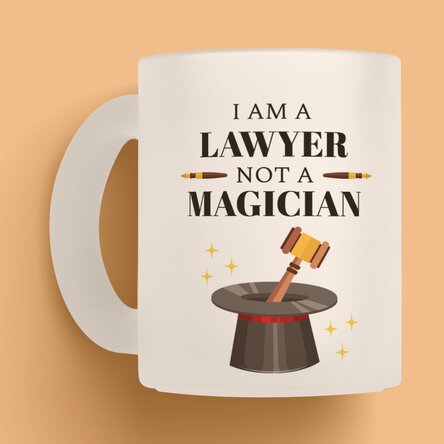 Cană mată personalizată cu text - Avocat